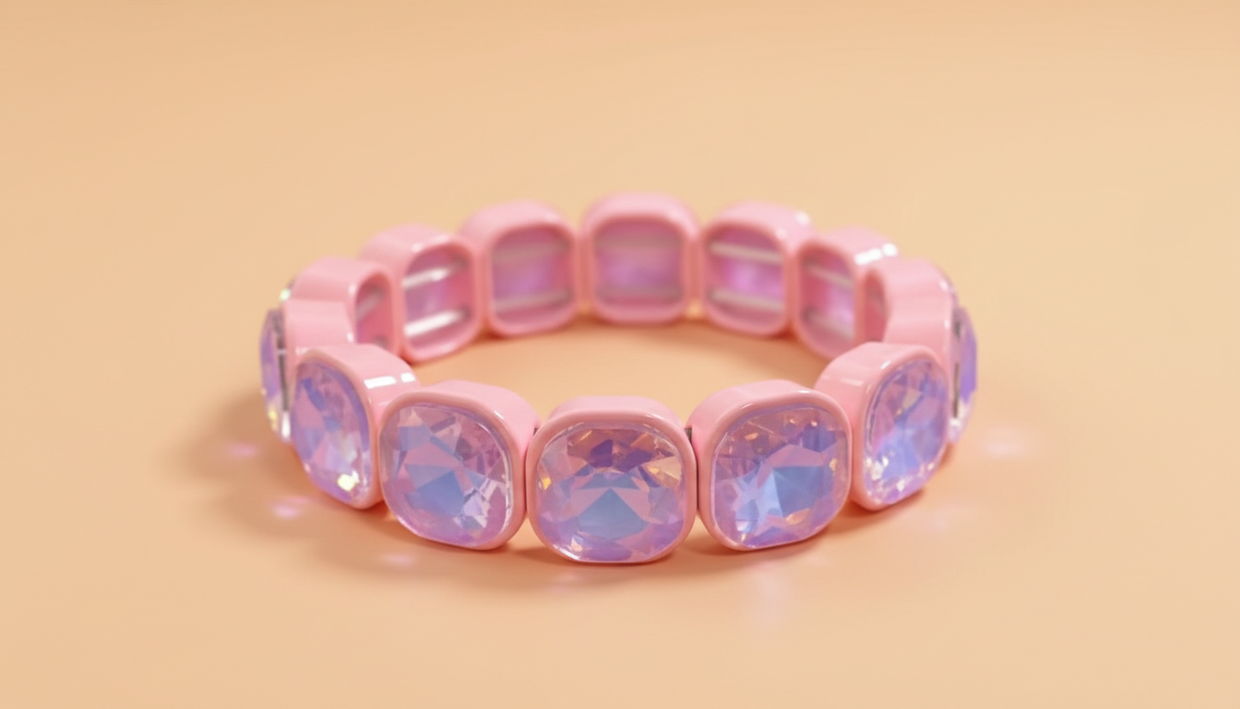Griffin Pink + Purple Bracelet