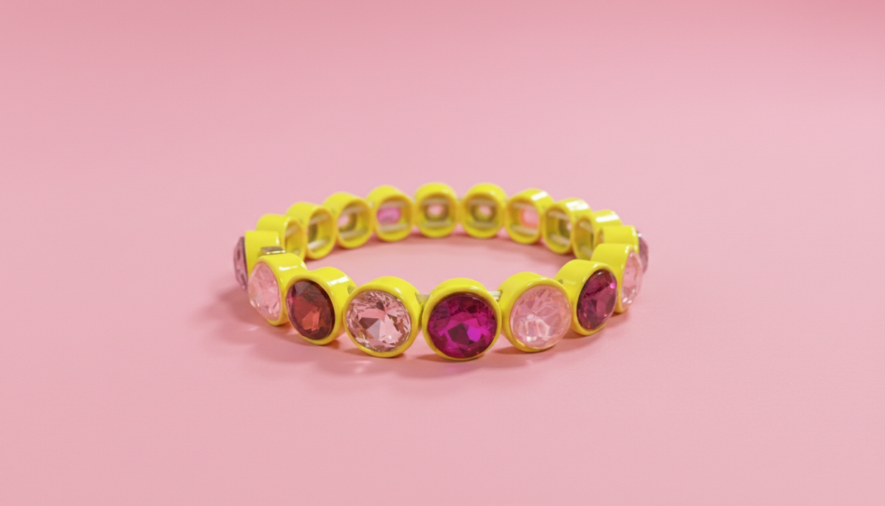 Wren Yelllow + Pink Bracelet