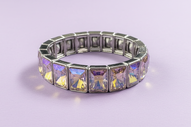 Estelle Silver + Iridescent Bracelet