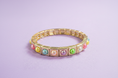 Maeve Pearl Rainbow Bracelet