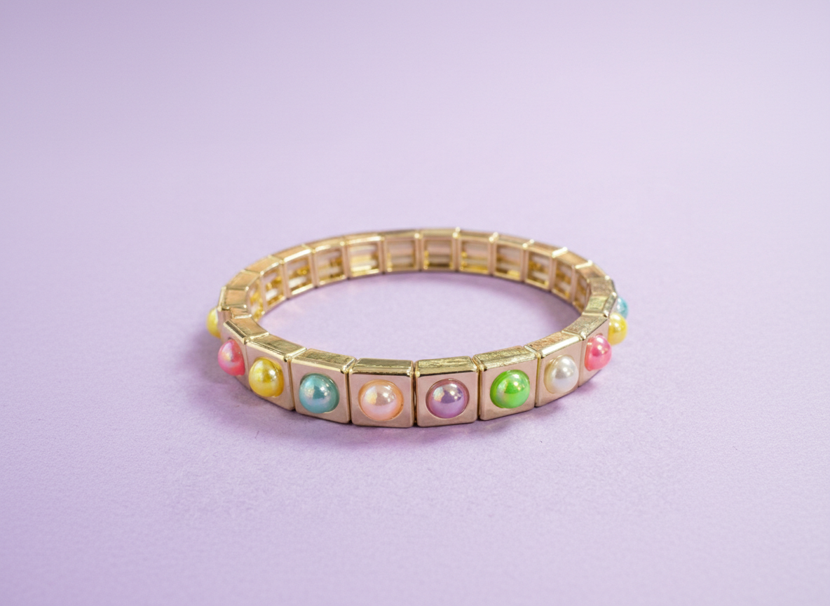 Maeve Pearl Rainbow Bracelet