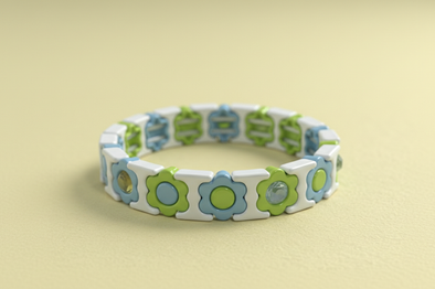 Florence Blue + Green Bracelet
