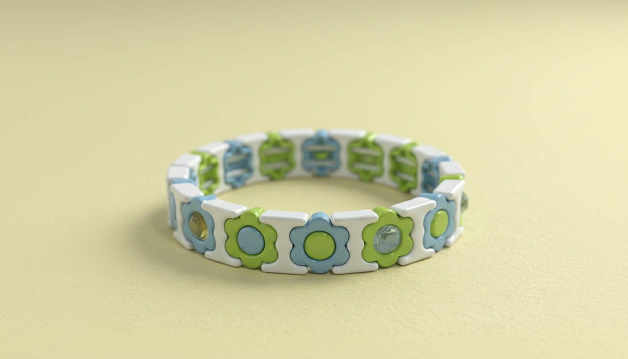 Florence Blue + Green Bracelet