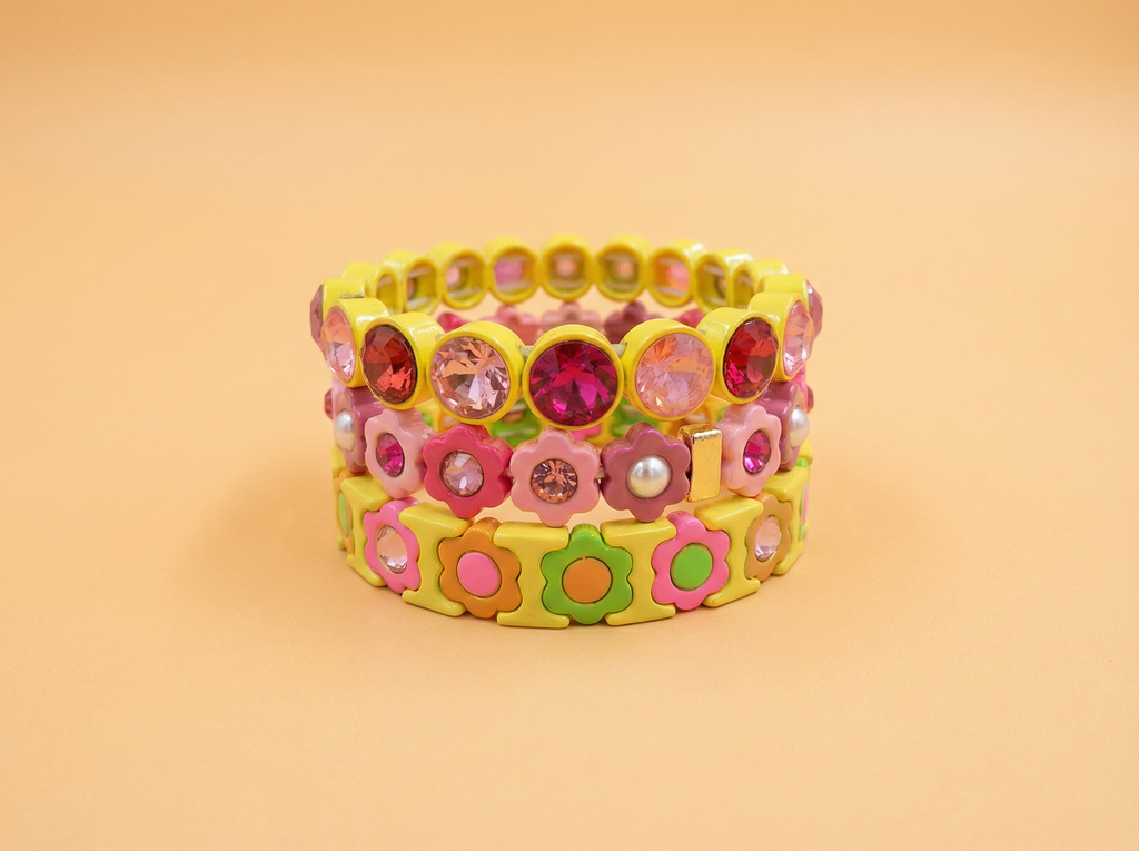 Wren Yelllow + Pink Bracelet