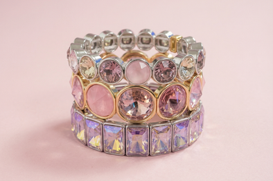 Estelle Silver + Iridescent Bracelet