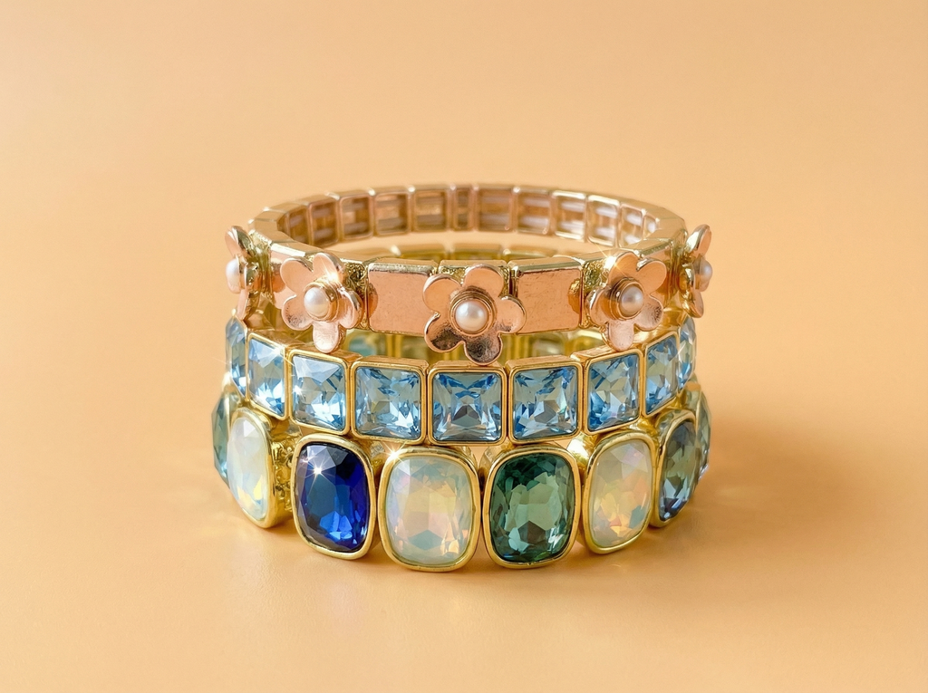 Poppy Gold + Pearl Bracelet
