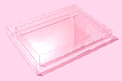Clear Rectangle Tray M