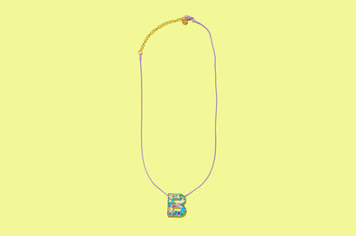 Colorful Confetti Letter Necklaces