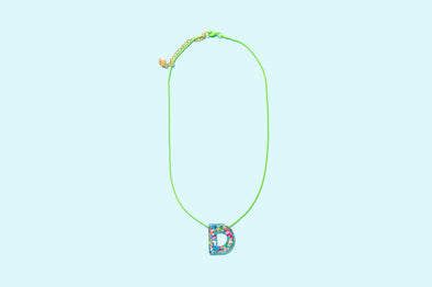 Colorful Confetti Letter Necklaces