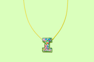 Colorful Confetti Letter Necklaces