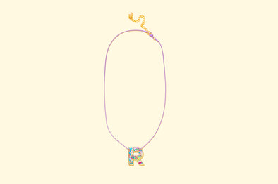 Colorful Confetti Letter Necklaces