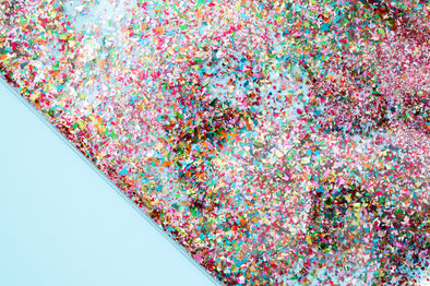Colorful Confetti Placemat + Desk Mat