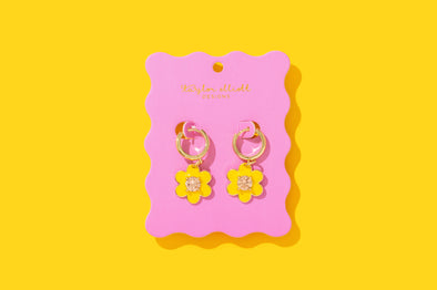 Lucy Yellow Earrings