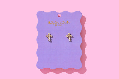 Faith Cross Earrings - 3 Colors