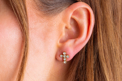 Faith Cross Earrings - 3 Colors