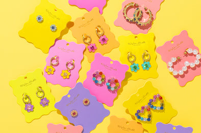 Katie Colorful Heart Earrings