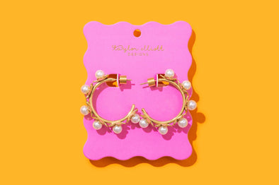 Kali Pearl Hoops