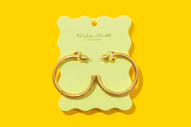 Terry Gold Large Hoops