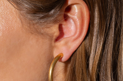 Terry Gold Large Hoops