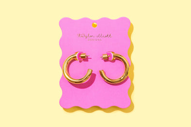 Terry Gold Small Hoops