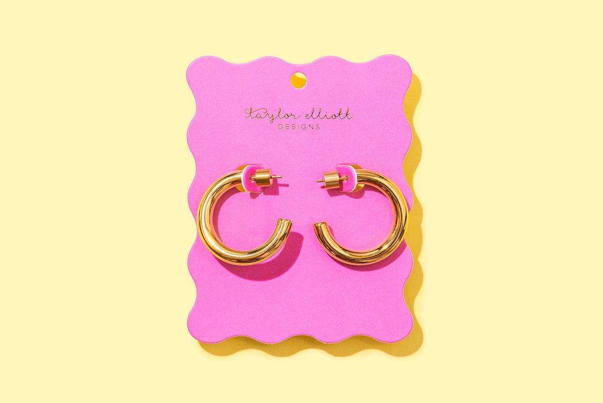 Terry Gold Small Hoops