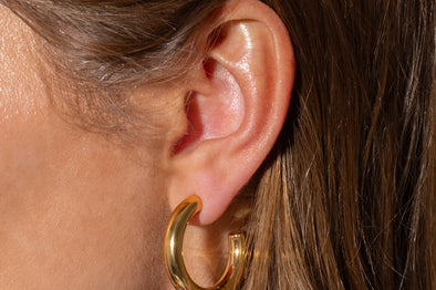 Terry Gold Small Hoops