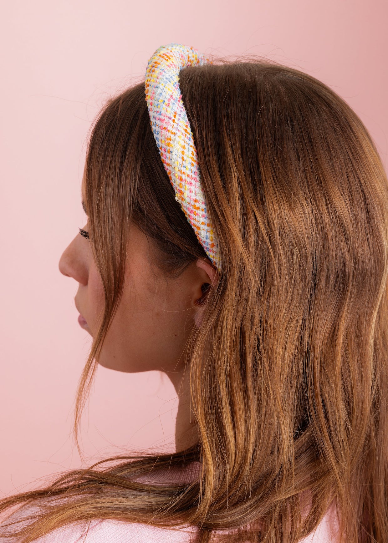 Tai Rainbow Tweed Headband