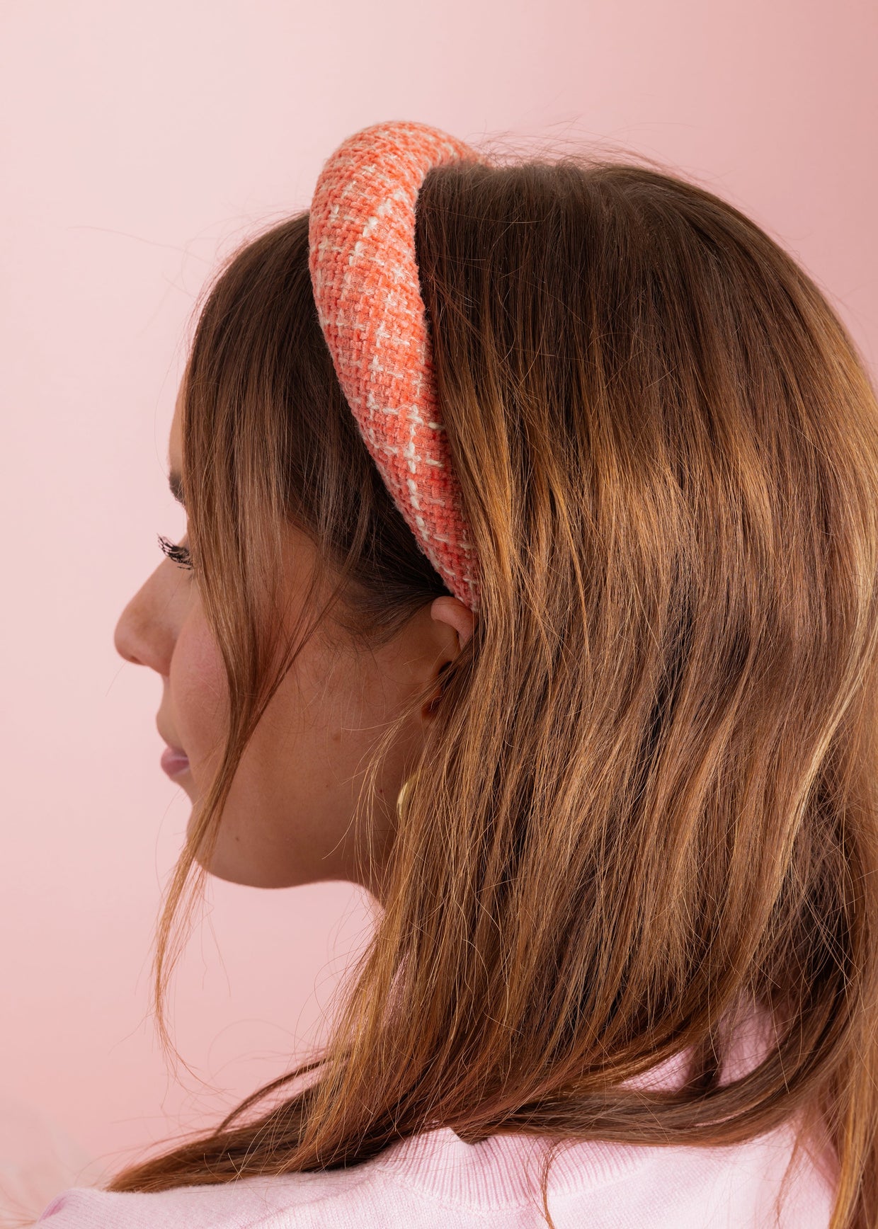 Peaches Tweed Headband