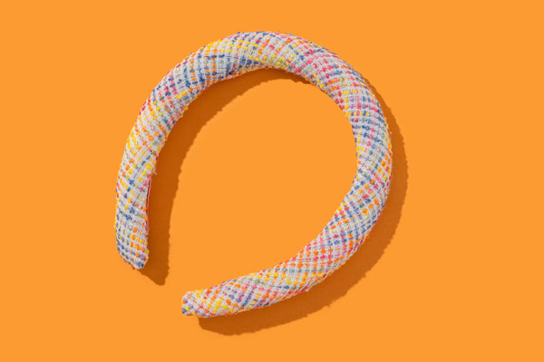 Tai Rainbow Tweed Headband display picture 1