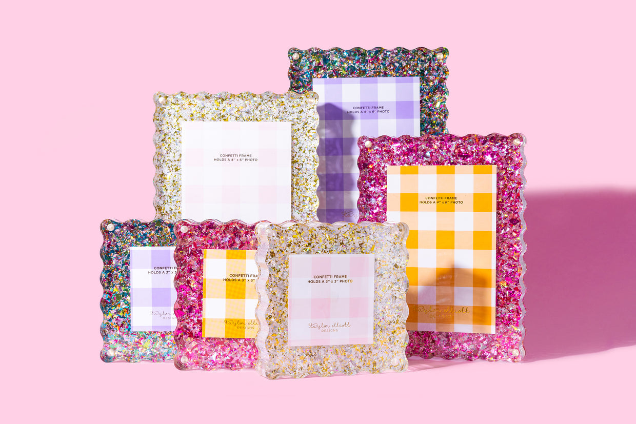 Colorful Confetti Frame - Medium