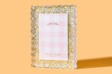 Pearl Confetti Frame - Medium