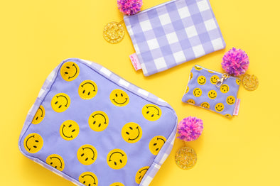 Smiley Cardholder Keychain Pouch