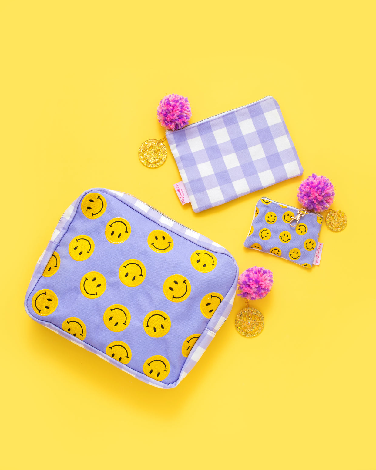 Smiley Cardholder Keychain Pouch