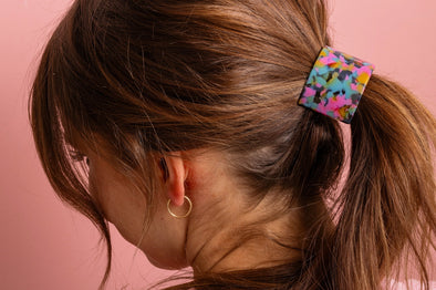 Bright Tortoise Ponytail Cuff