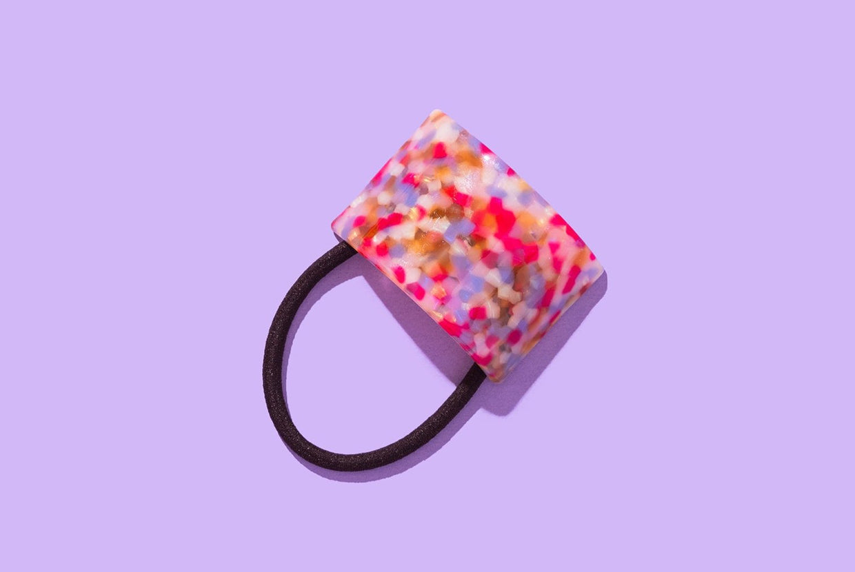 Colorful Tortoise Ponytail Cuff