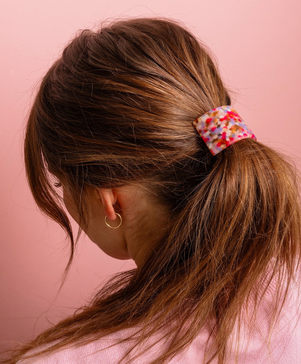 Colorful Tortoise Ponytail Cuff