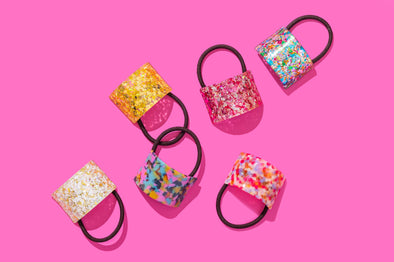 Colorful Confetti Ponytail Cuff