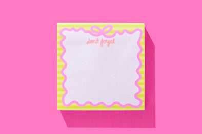 Bow Sticky Reminder Pad