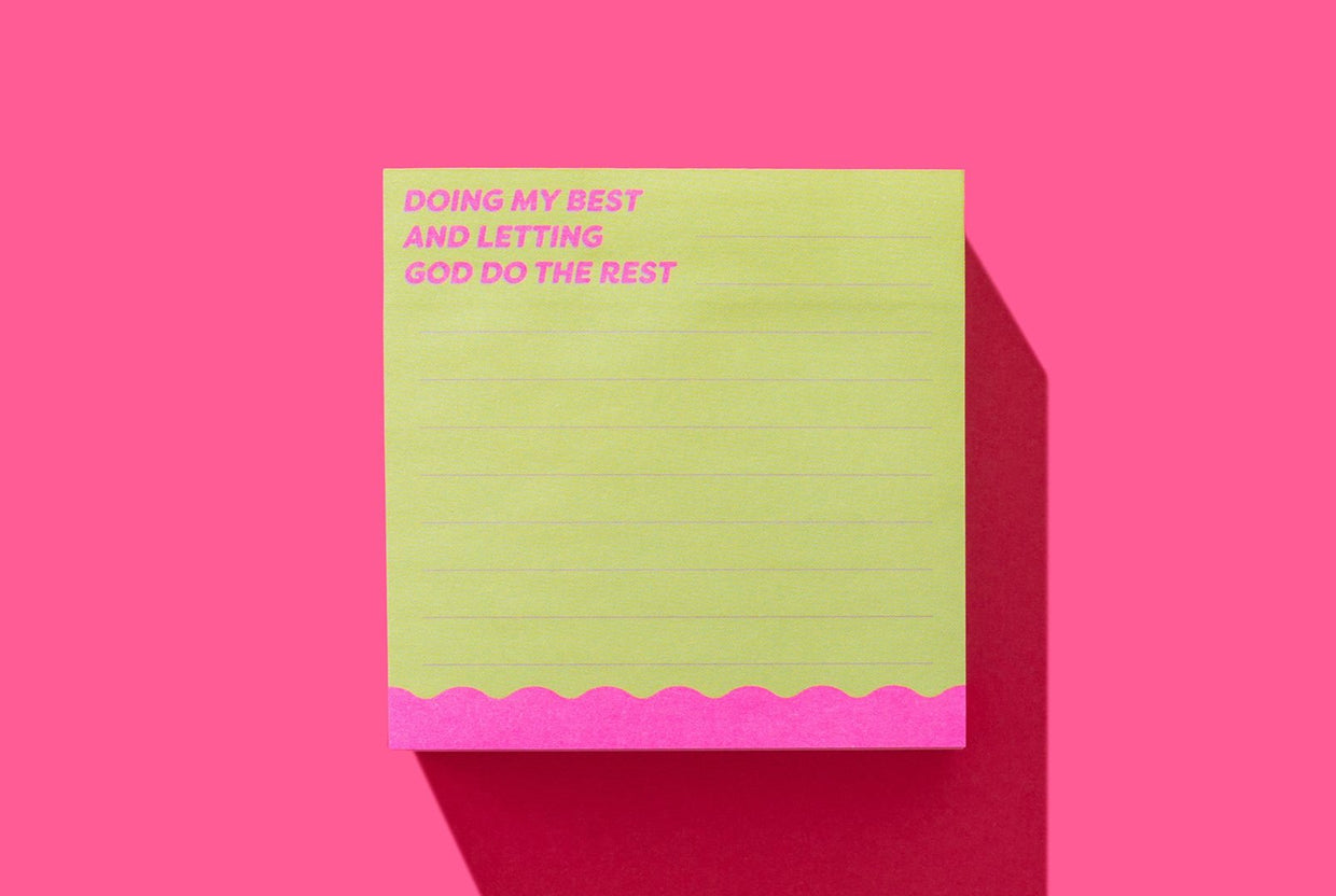 Doing My Best Sticky Reminder Pad