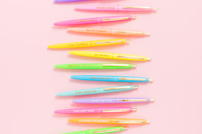 Set of 10 Motivational Pens