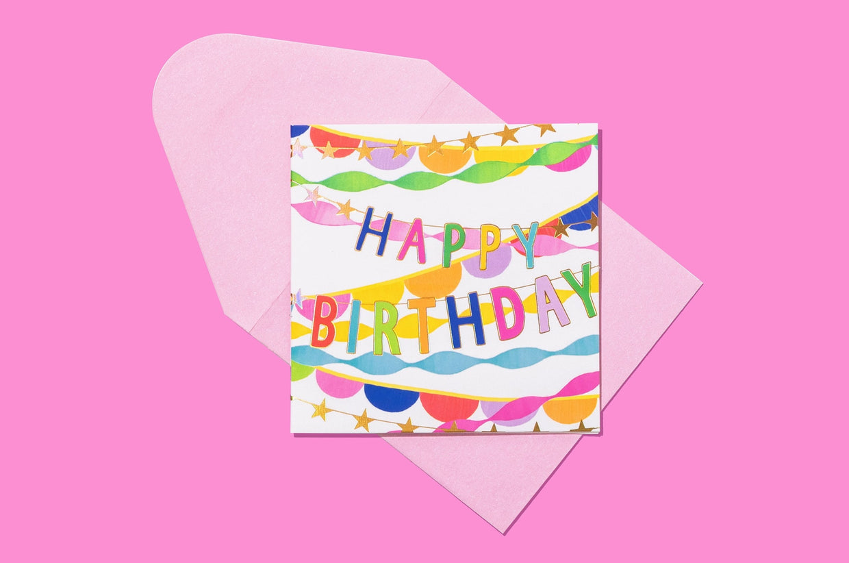 Birthday Stars Enclosure Card