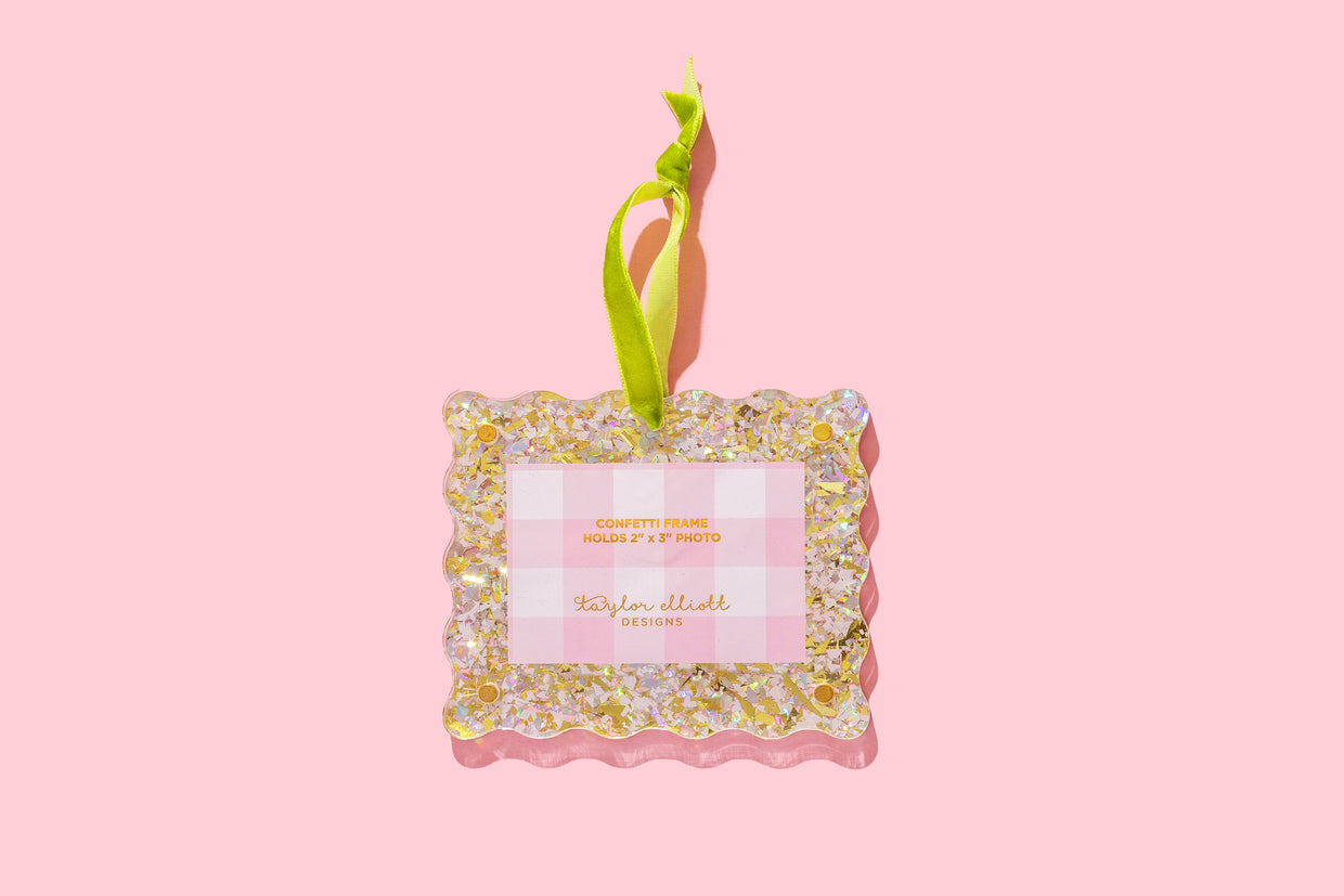 Confetti Frame Ornaments
