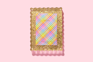 Gold Confetti Frame Medium