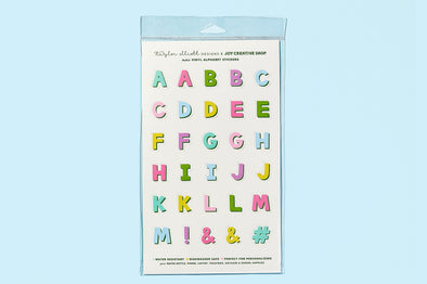 TED x Joy Creative Vinyl Alphabet Stickers