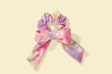 For Fun - Purple Bow Scrunchie