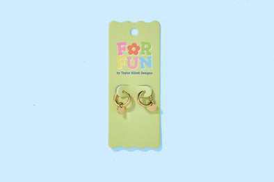 For Fun - Collins Huggie Earrings