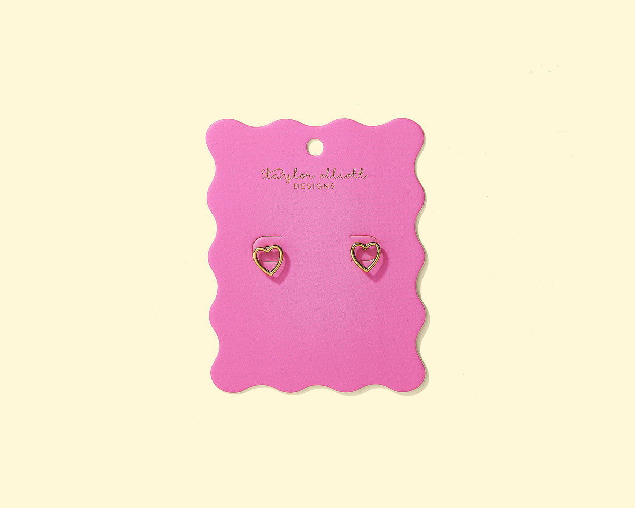 Louisa Heart Stud Earrings