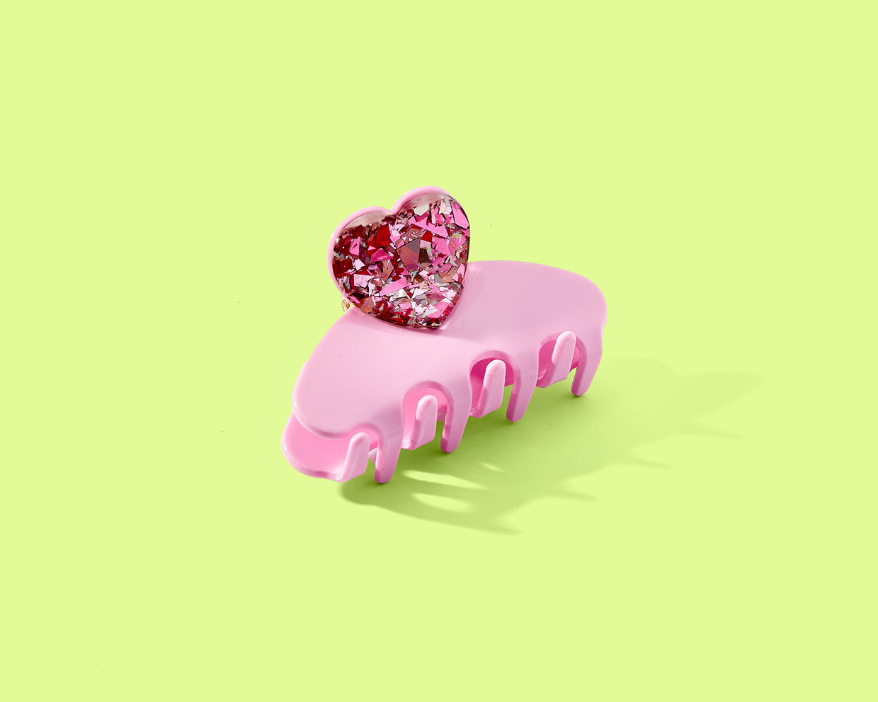 For Fun - Pink Heart Confetti Clip