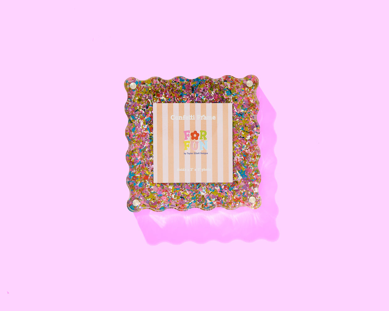For Fun - Happy Confetti Frame Small