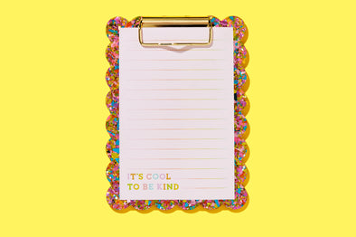 For Fun - Happy Confetti Mini Clipboard + Notepad